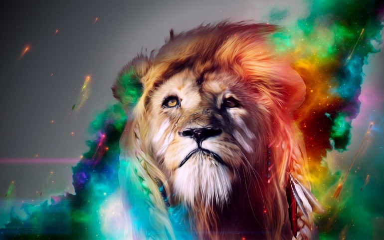 Wallpaper-fantasy-lion-colorful-wallpapers